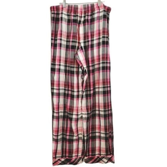 Victoria's Secret Dreamer Pink and Black Plaid Flannel Pajama Set Size Small - Picture 6 of 14